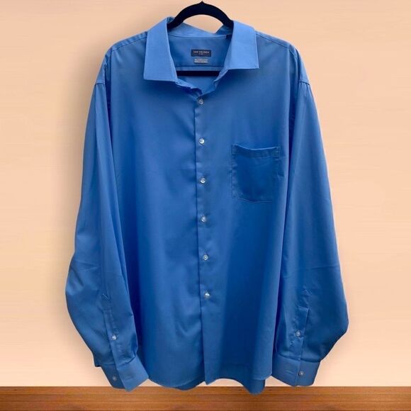 Flex Collar Regular-Fit Men's Dress Shirt - Picture 2 of 7